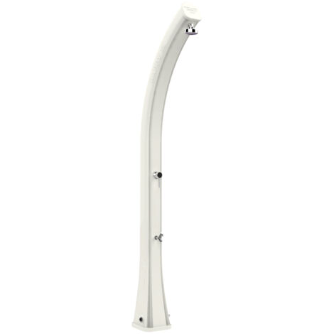 Doccia solare da giardino 44l miscelatore e lavapiedi arkema happy xl bianco