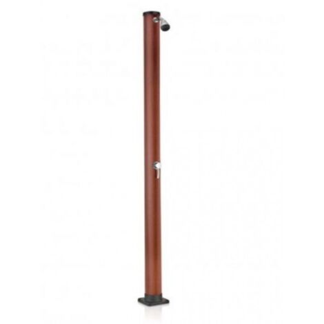 Doccia solare Gre 20L effetto legno per giardino