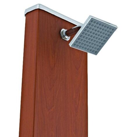 Doccia solare Gre effetto legno con serbatoio 32 lt