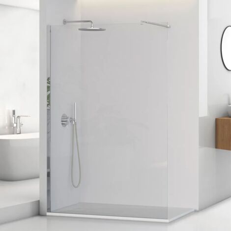 Doccia Walk-In 100 cm trasparente 8 mm profilo cromo H 200 cm  Tay
