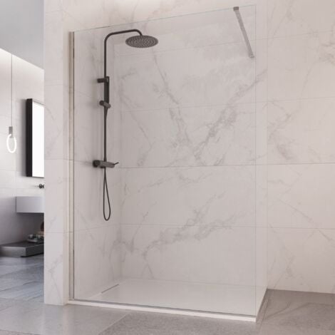 Doccia walk-in 70cm anticalcare trasparente vetro 8mm h195cm  osiride