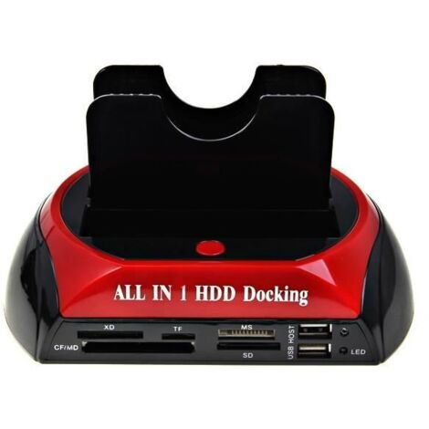 DOCKING STATION MIXTE SATA-IDE - USB-eSATA +LECTEUR DE CARTE Fonction back up