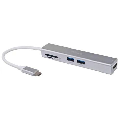 DOCKING USB-C EQUIP 133480 A 1xHDMI 4K 3xUSB-A 3.0 1xLECTOR DE TARJETAS