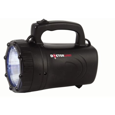 Doctor Light VELAMP IR551LED Faro Ricaricabile 1W, Nero