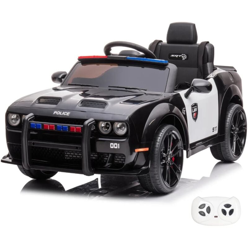 Berghoff - Dodge Charger srt - Voiture de Police Enfants 12V - 1 à 6 ans - Noir