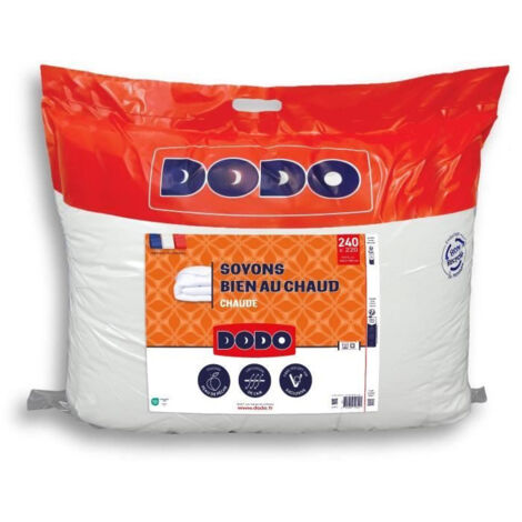 DODO - Couette - Bien au chaud - 220 x 240 - 400g/m² - VOLUPT'AIR - Blanc