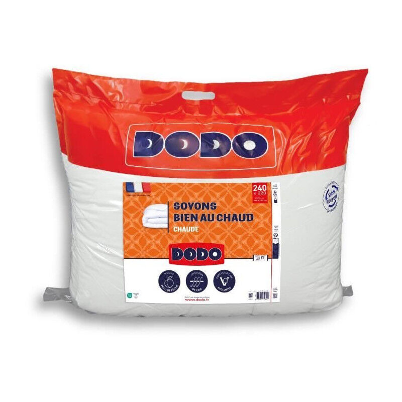 Dodo - Couette - Bien au chaud - 220 x 240 - 400g/m² - volupt'air - Blanc