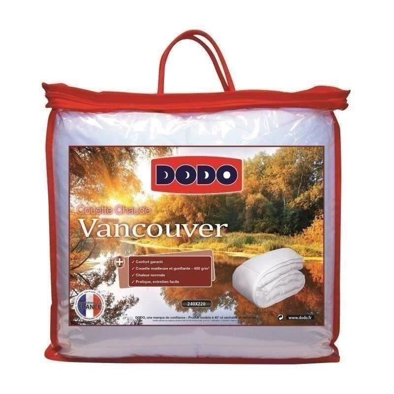 Dodo - Couette chaude 400gr/m2 vancouver 240x260 cm blanc