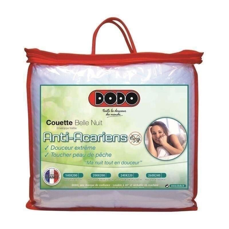 Couette tempérée 350GR/M² belle nuit 240X260CM - Dodo