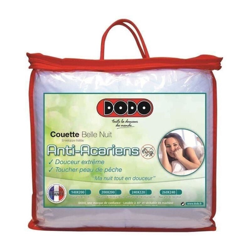 Couette temperee 350gr/m2 belle nuit 220x240cm - Dodo