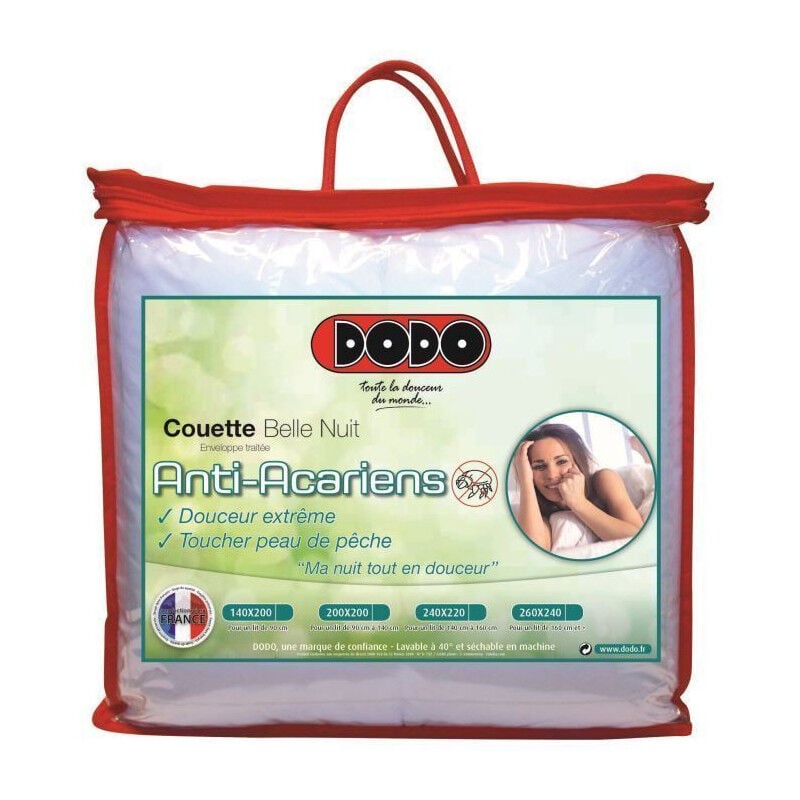 Couette temperee 350gr/m2 belle nuit 140x200cm - Dodo