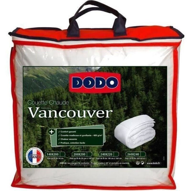 Dodo Daunendecke, Warm, 400 g, Vancouver, 220 x 240 cm