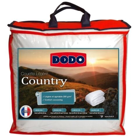 DODO DECKE L GERE COUNTRY - 220 X 240 CM - WEISS
