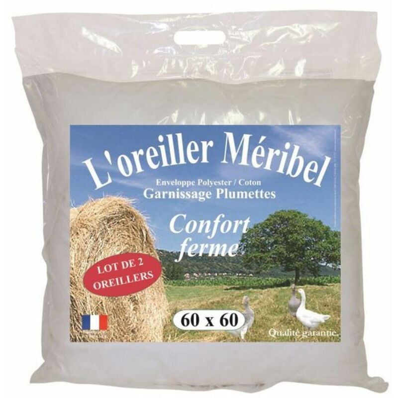 Les Tendances Dodo 2er Set Meribel Kissen 60x60 Cm Weiß