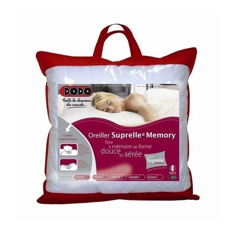 Dodo - Oreiller a mémoire de forme suprelle memory 65x65cm