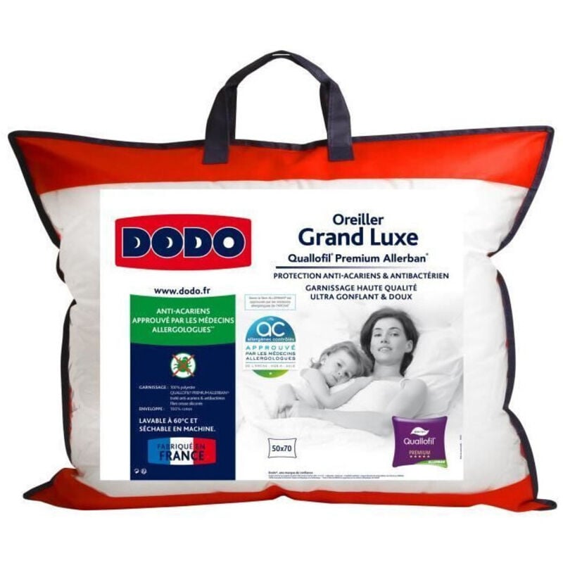 Dodo - Oreiller Grand luxe Quallofil Allerban 50x70cm
