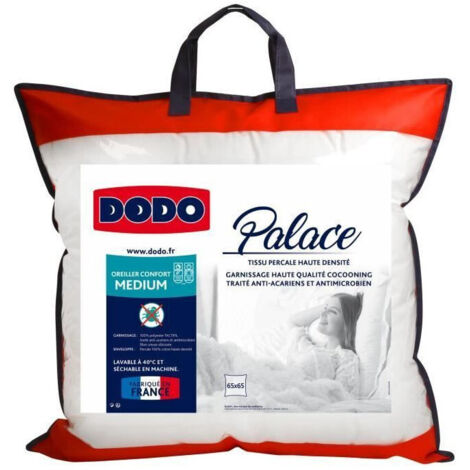 DODO Oreiller Percale Anti-Acariens PALACE - 65 x 65 cm