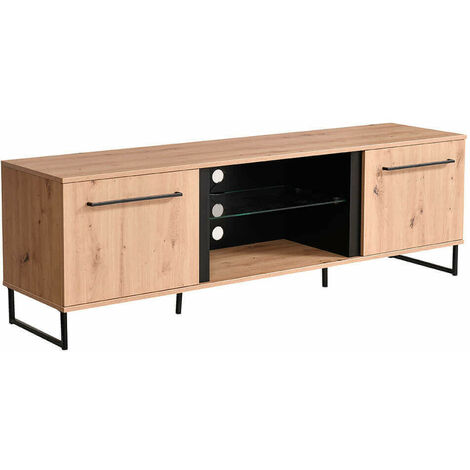 DODO - porta tv moderno colore rovere con 2 ante