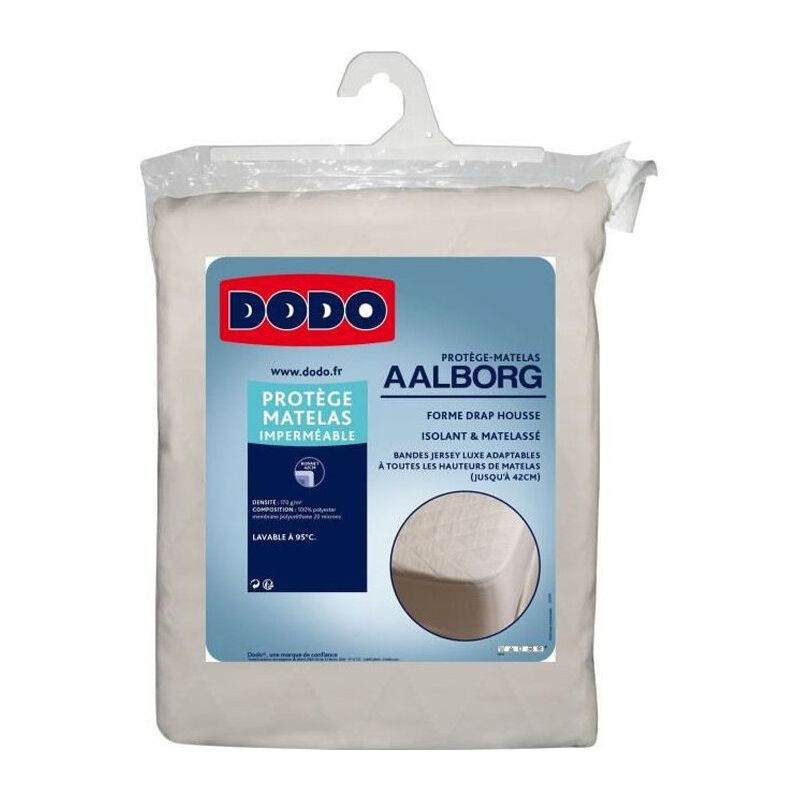 Les Tendances - dodo Protege matelas Aalborg - Matelasse et impermeable - 160x200 cm Les Tendances - dodo Protege matelas Aalborg - Matelasse et impermeable - 160x200 cm