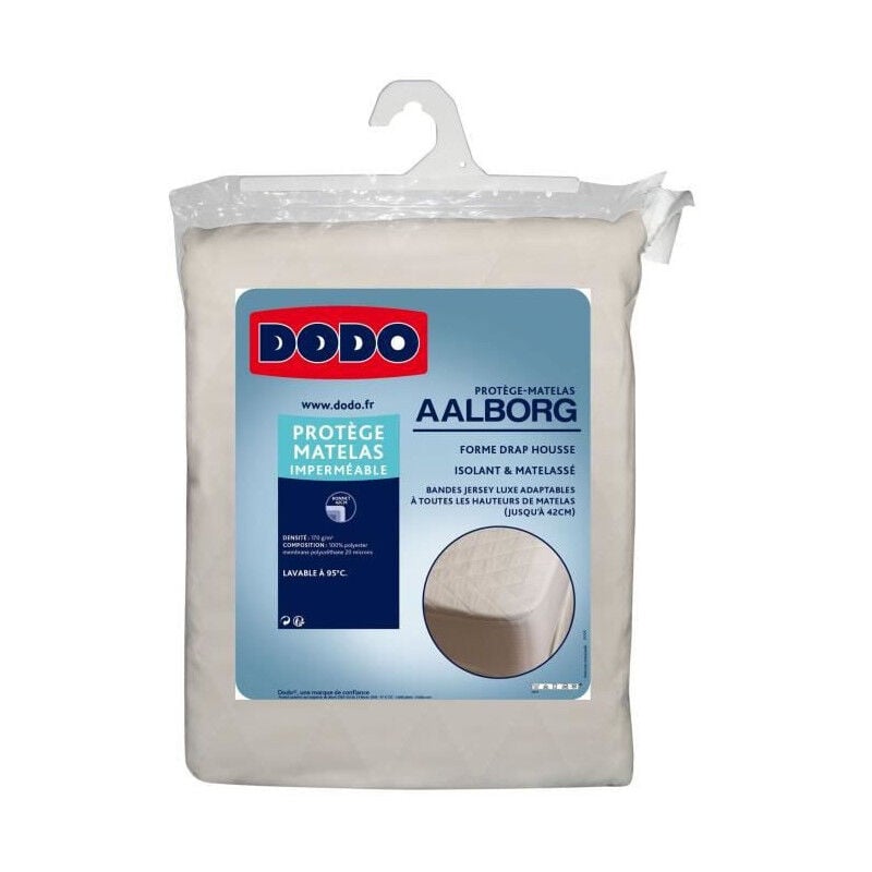 Protege matelas aalborg - matelassé et imperméable - 180X200 cm - Dodo