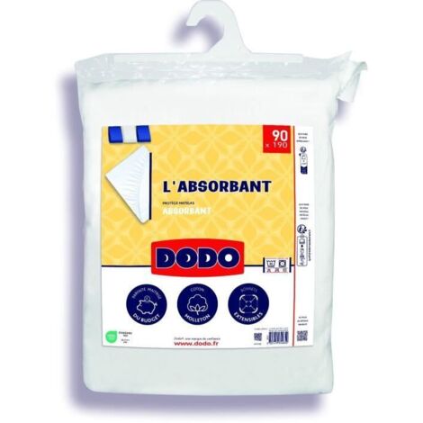 Dodo Protège-matelas absorbant blanc 90 x 190 cm