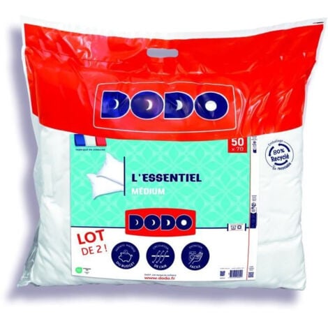 DODO-SET MIT 2 MITTELGROSSEN KISSEN – THE ESSENTIAL – 50 X 70 CM – 100 % POLYESTER
