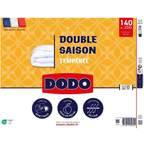 Dodo Volupt'air Couette Double Saisons 140x200 cm blanc