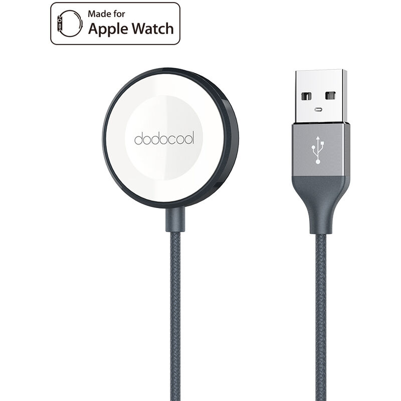 

dodocool Cable de carga magnetico trenzado de nailon con certificacion MFi de 1 m / 3,3 pies Cable cargador para Apple Watch Series 3 / Apple Watch