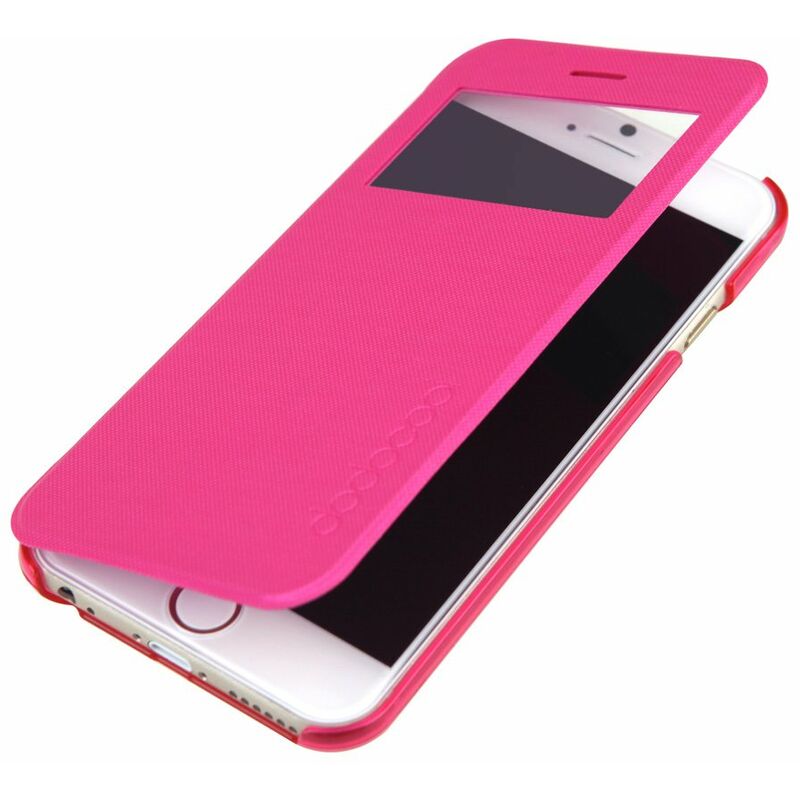 

Flip PU Leather Ultra Slim Case Cover Ventana de vista unica para 4.7,iphone 6 - Dodocool