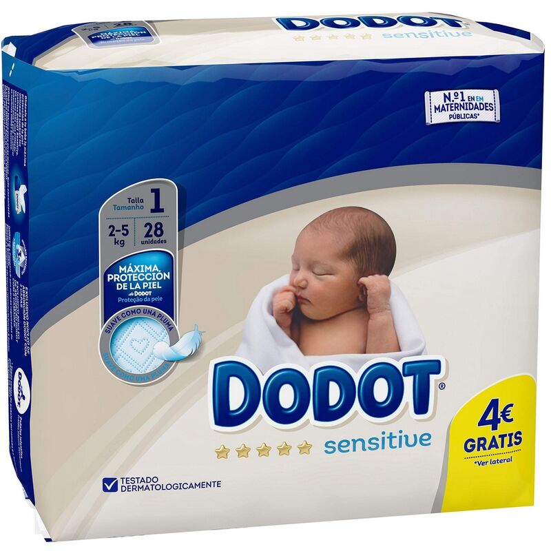 

Dodot Pañales Desechables Sensitive T1 Dodot (28 uds)