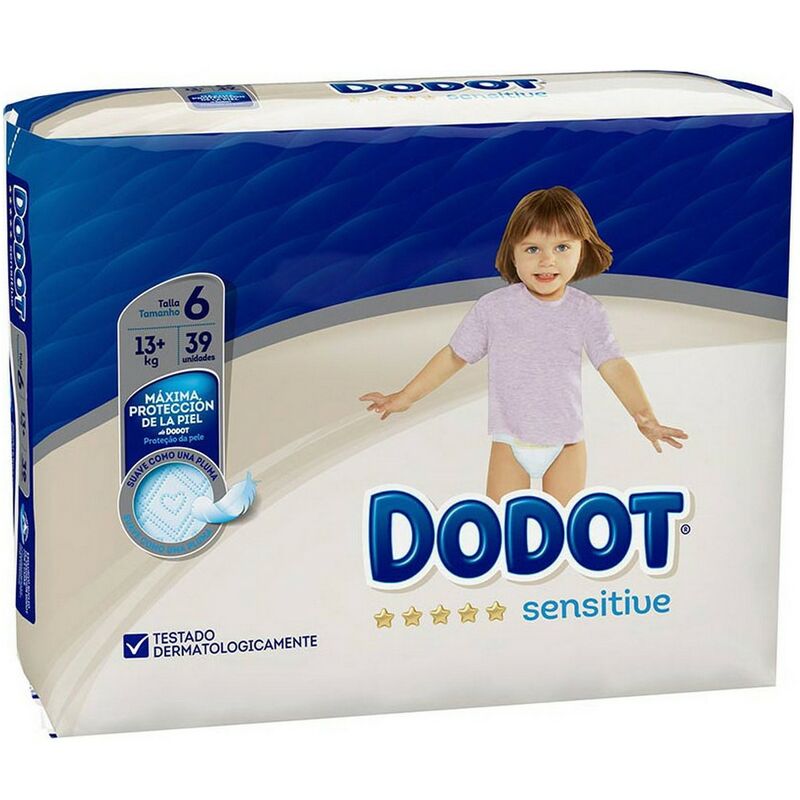 

Pañales Desechables Sensitive T6 Bebé (39 pcs) - Dodot