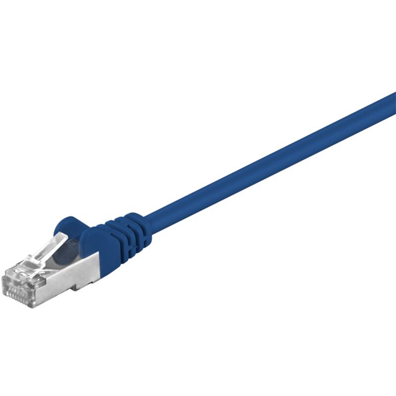 Goobay Blau Cat 5E Patchkabel, F/Utp, Kupferkaschierter Aluminiumleiter (Cca). Kabellänge 10 M