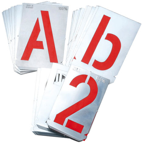 Dönges Signierschablonensatz, 0-9, 10 tlg., Schriftgröße 50 mm