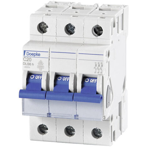 Doepke 09914293 DLS6H C16A 3polig 6KA Leitungsschutzschalter    3polig 16 A  230 V, 400 V