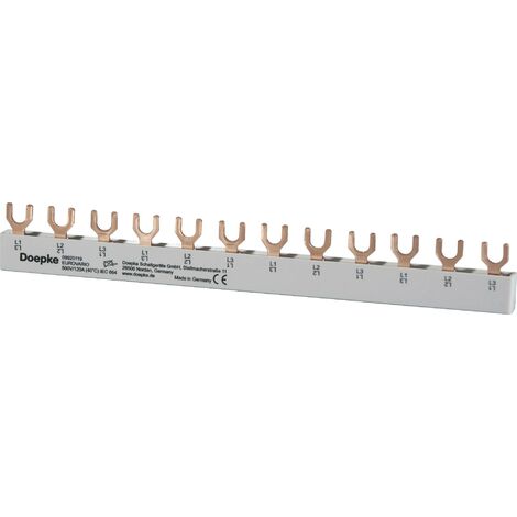 Doepke 09920119 Rail de phase DOEPKE EV-S G 3.12.120 Rail de phase 10 mm² 63 A 690 V 1 pc(s)