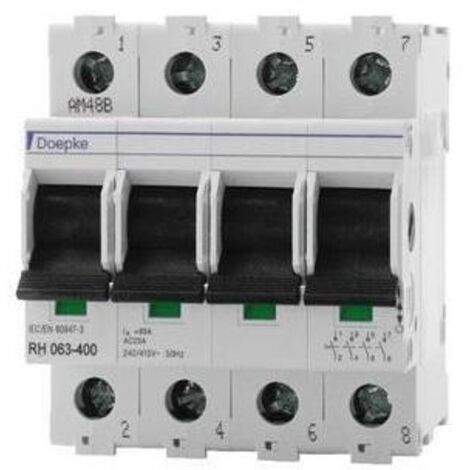 Doepke Hauptschalter 63A 4p IP40 m.Geh KomplettgerimGeh RH063-400