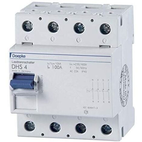 DOEPKE HAUPTSCHALTER DHS4-63 SCHALTER FÜR MODULAR 4014712129764 9900007