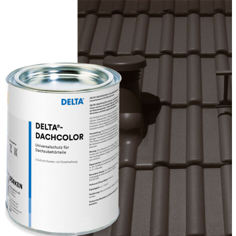 Dörken Delta Dachcolor Dachfarbe Anthrazit 1 Liter