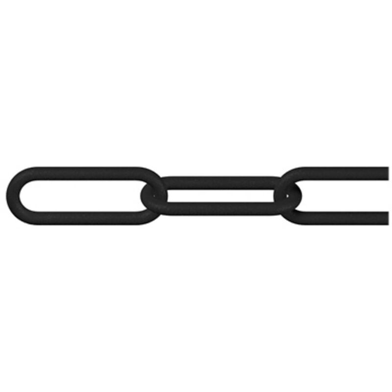 dörner + helmer 128960 Chaîne de signalisation noir plastique 25 m