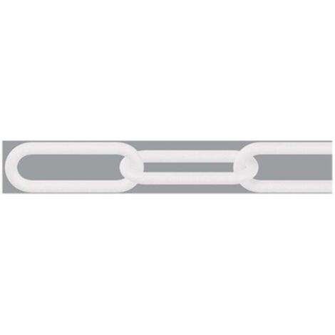 dörner + helmer 138104 Chaîne de signalisation blanc plastique 50 m