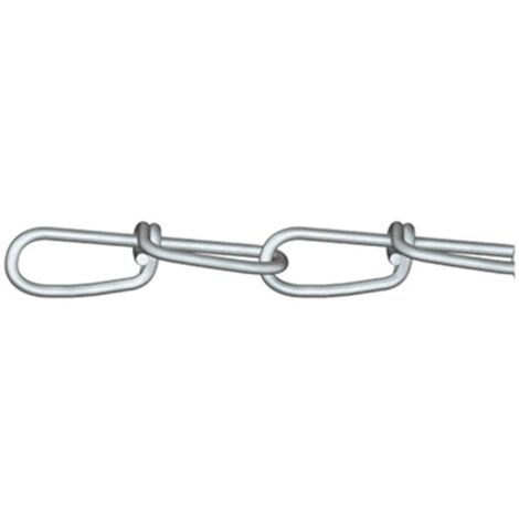 dörner + helmer 156147 Chaîne nouée argent acier étamé par galvanisation 30 m
