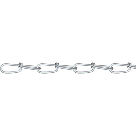 dörner + helmer 156151 Chaîne nouée argent acier étamé par galvanisation 30 m