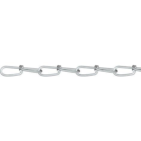 dörner + helmer 156154 Knotenkette Silber Stahl galvanisch verzinkt 30 m
