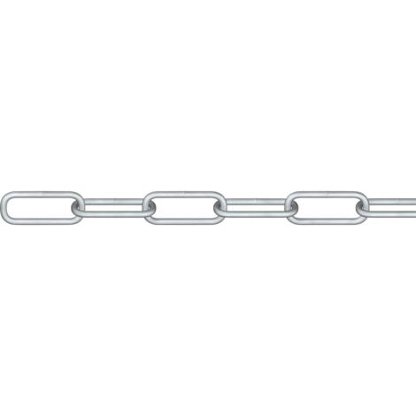 dörner + helmer 171836G Catena in acciaio tondo Argento Acciaio galvanizzato zinco 30 m