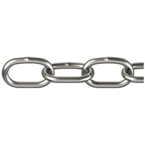 dörner + helmer 171951 Chaîne en acier inox argent acier inoxydable A2 15 m A782701