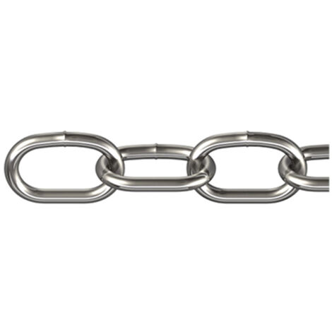 dörner + helmer 171951 Edelstahlkette Silber Edelstahl A2 15 m