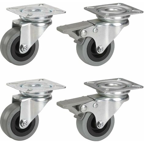 Dörner + Helmer 710222 - Ruota in gomma piena, 200 x 50 x 20 mm, con cuscinetto a rulli, larghezza mozzo 58 mm