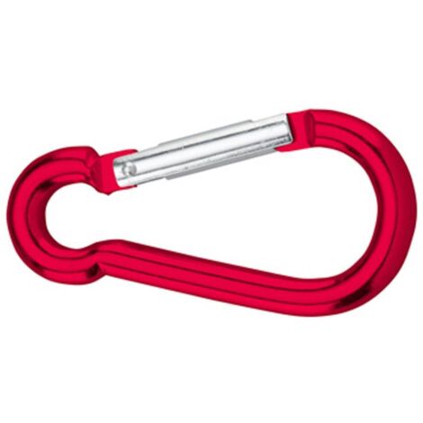 dörner + helmer 4815824 moschettone in alluminio rosso 80 mm