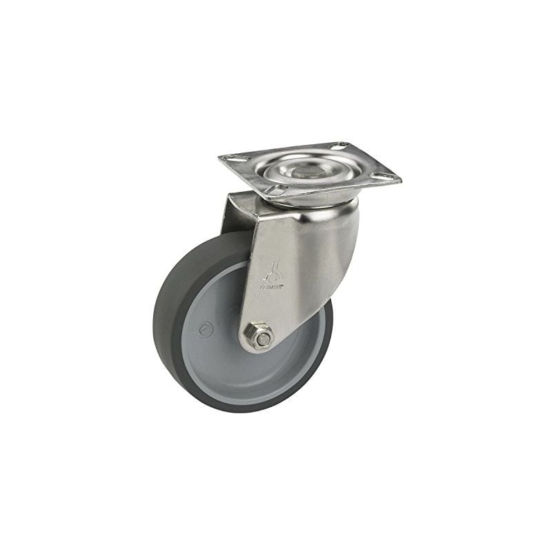 770160 roulette pivotante avec tpe tread 50 x 18 mm/panel, 55 x 55 mm sans freins - Dörner+helmer