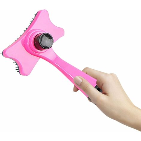 Dog and Cat Brush for Shedding and Grooming Self-Cleaning Pet Dematting Brushes for Small, Medium and Large Dogs, Cats, Puppies, Grooming Pine